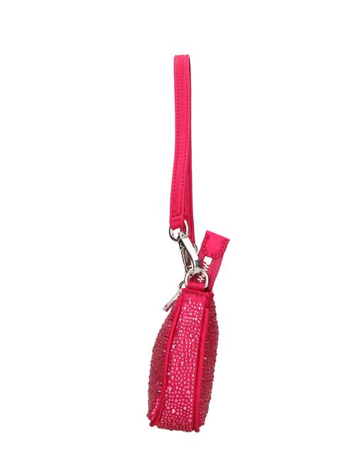 Borsa in tessuto e strass LA CARRIE | NIGHT MINI SHOULDERFUCSIA